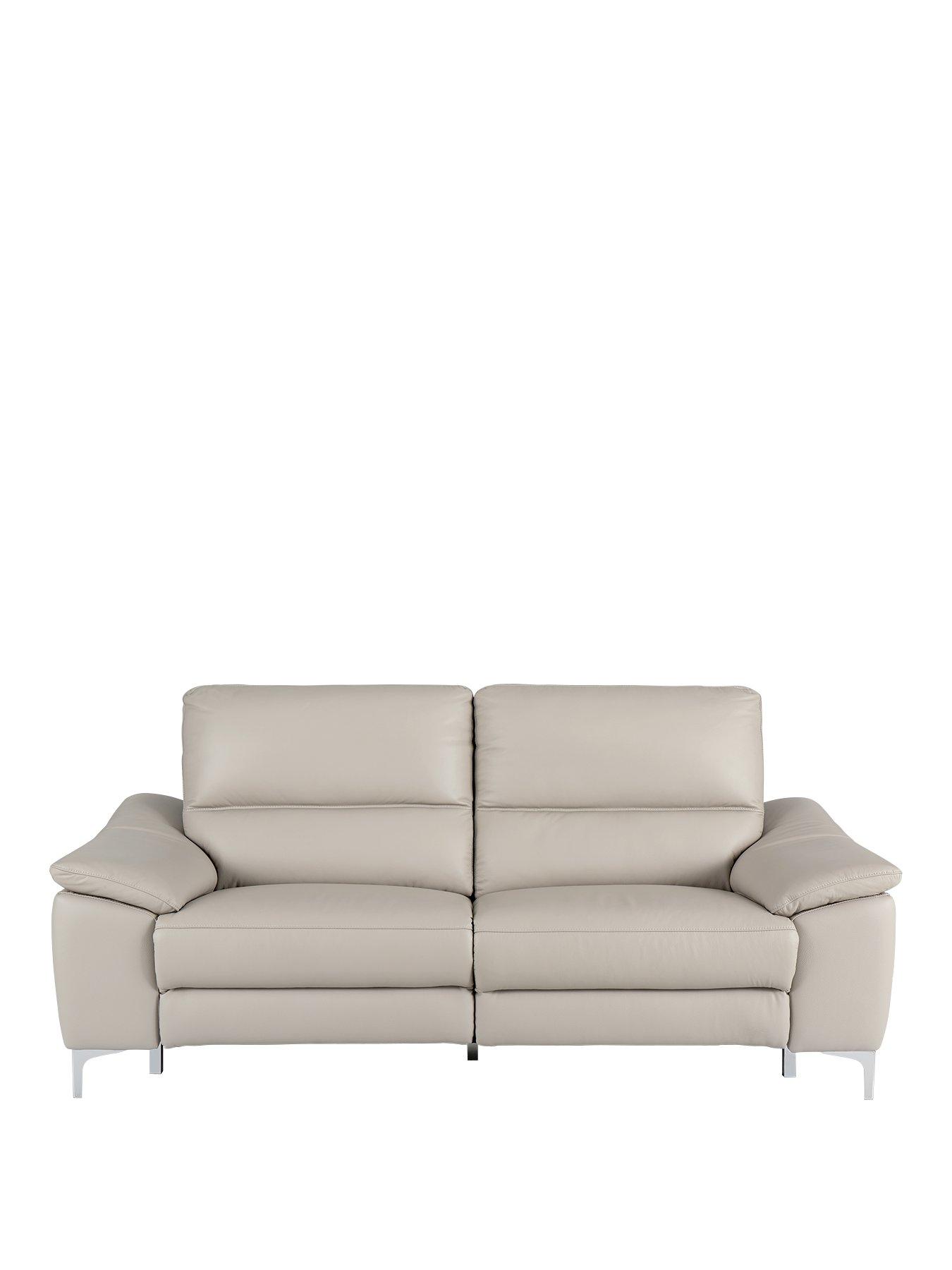 Image 2 of 6 of The Very Collection Pavilion 3 Seater Leather/Faux Leather Power Recliner Sofa - FSC&reg; Certified