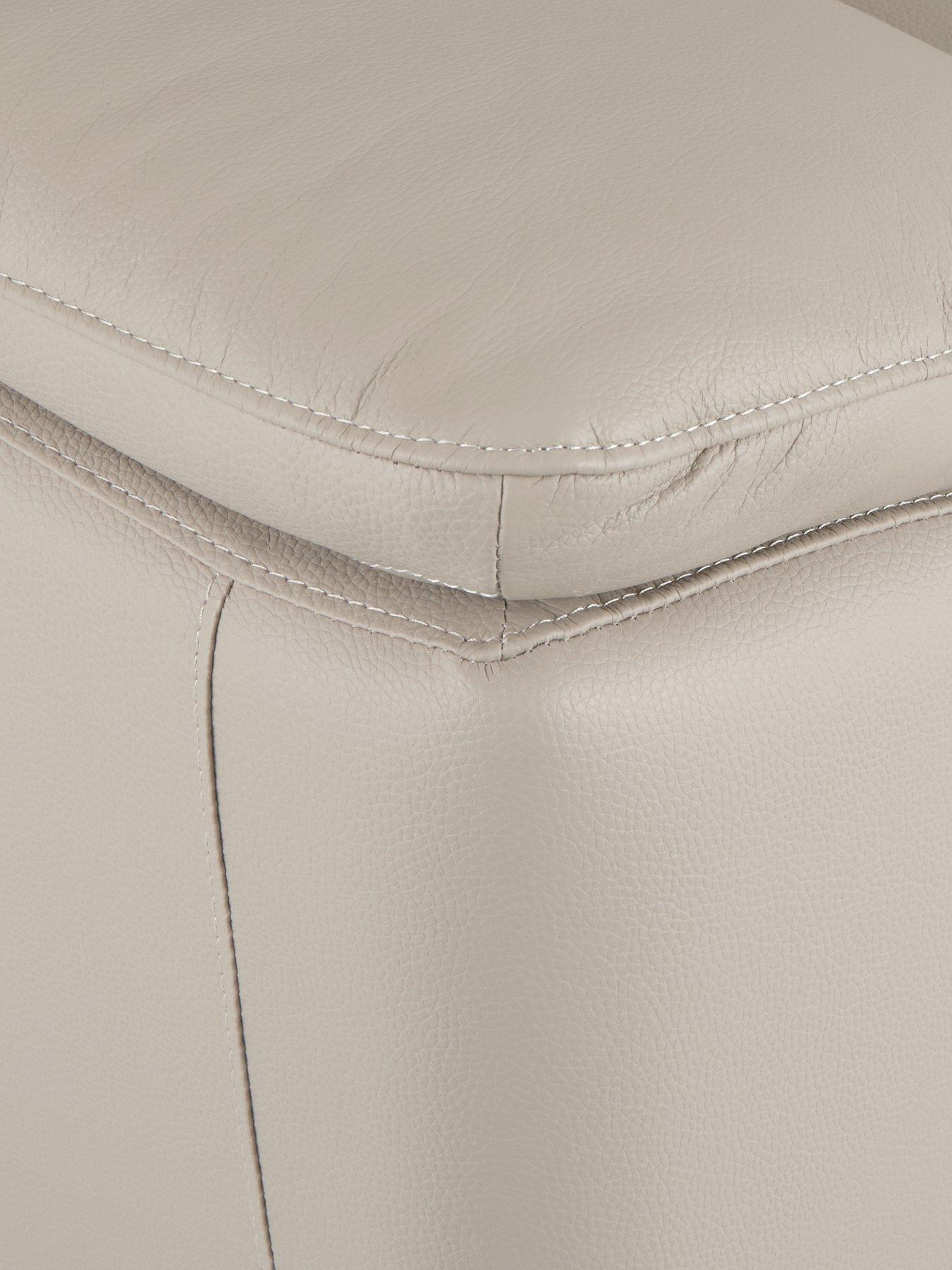 Image 4 of 6 of The Very Collection Pavilion 3 Seater Leather/Faux Leather Power Recliner Sofa - FSC&reg; Certified