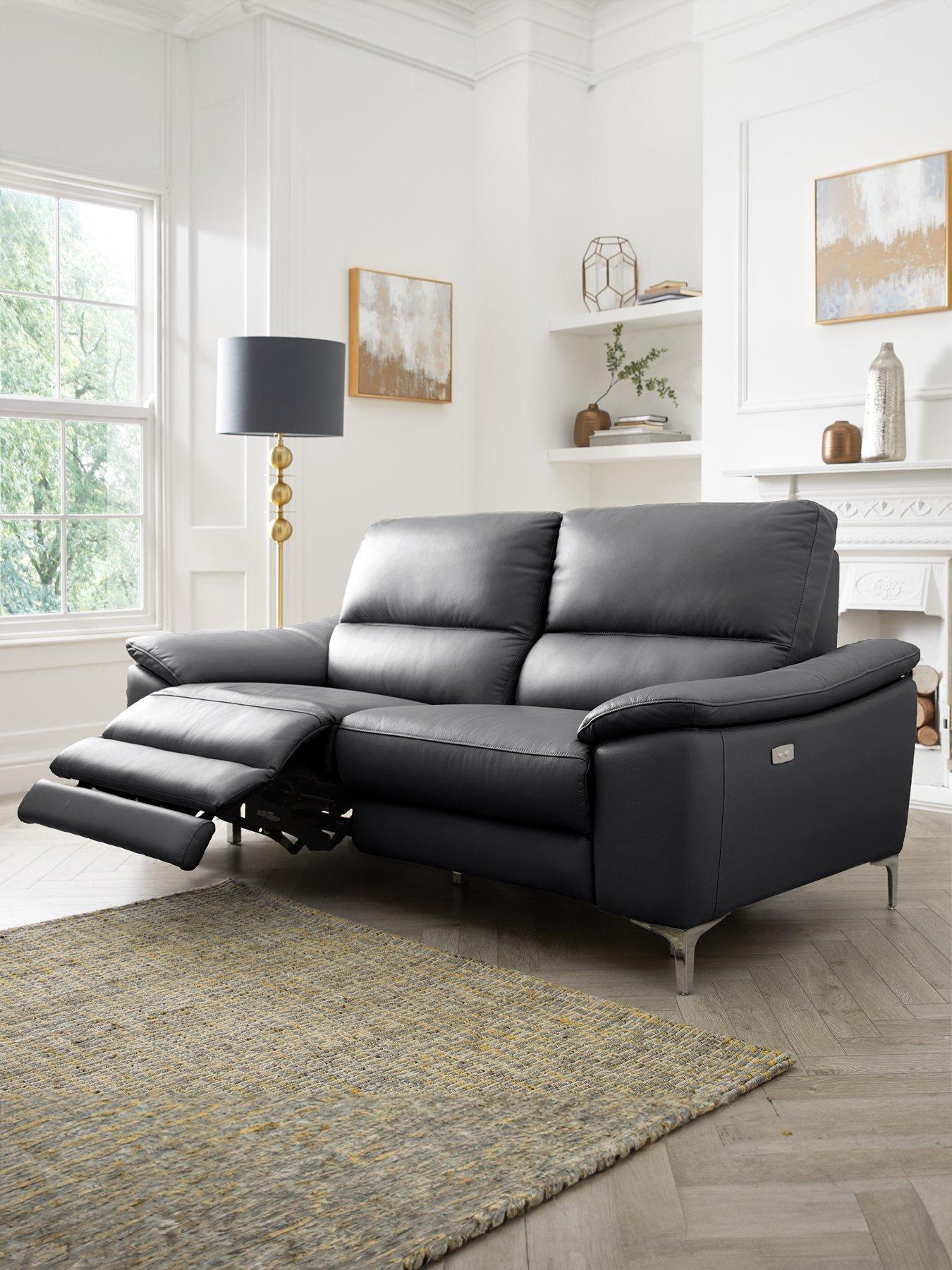 The Very Collection Pavilion 2 Seater Leather/Faux Leather Power Recliner Sofa - FSC® Certified