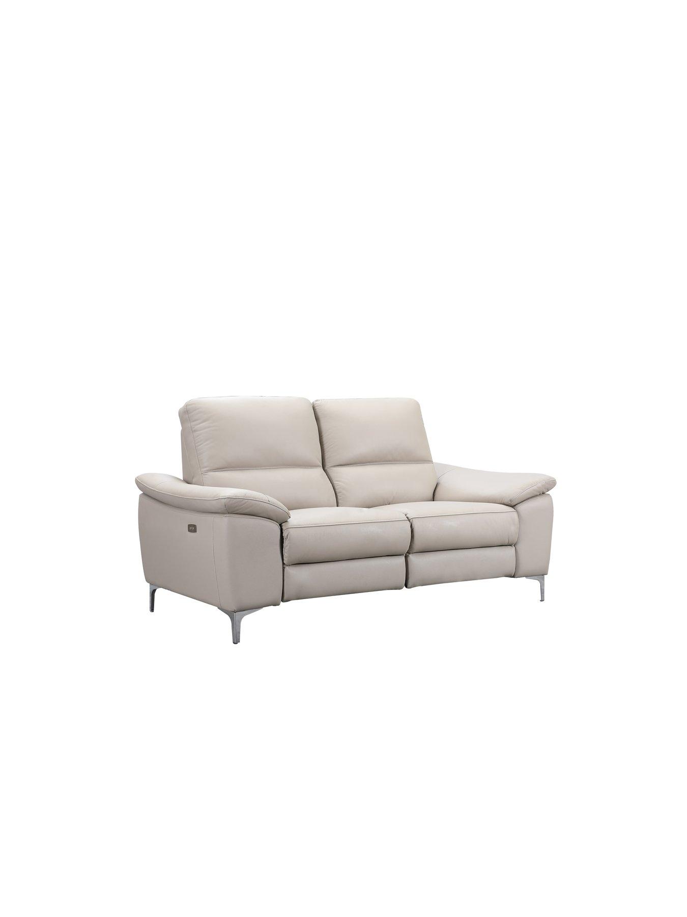 Image 3 of 6 of The Very Collection Pavilion 2 Seater Leather/Faux Leather Power Recliner Sofa&nbsp;- FSC&reg; Certified