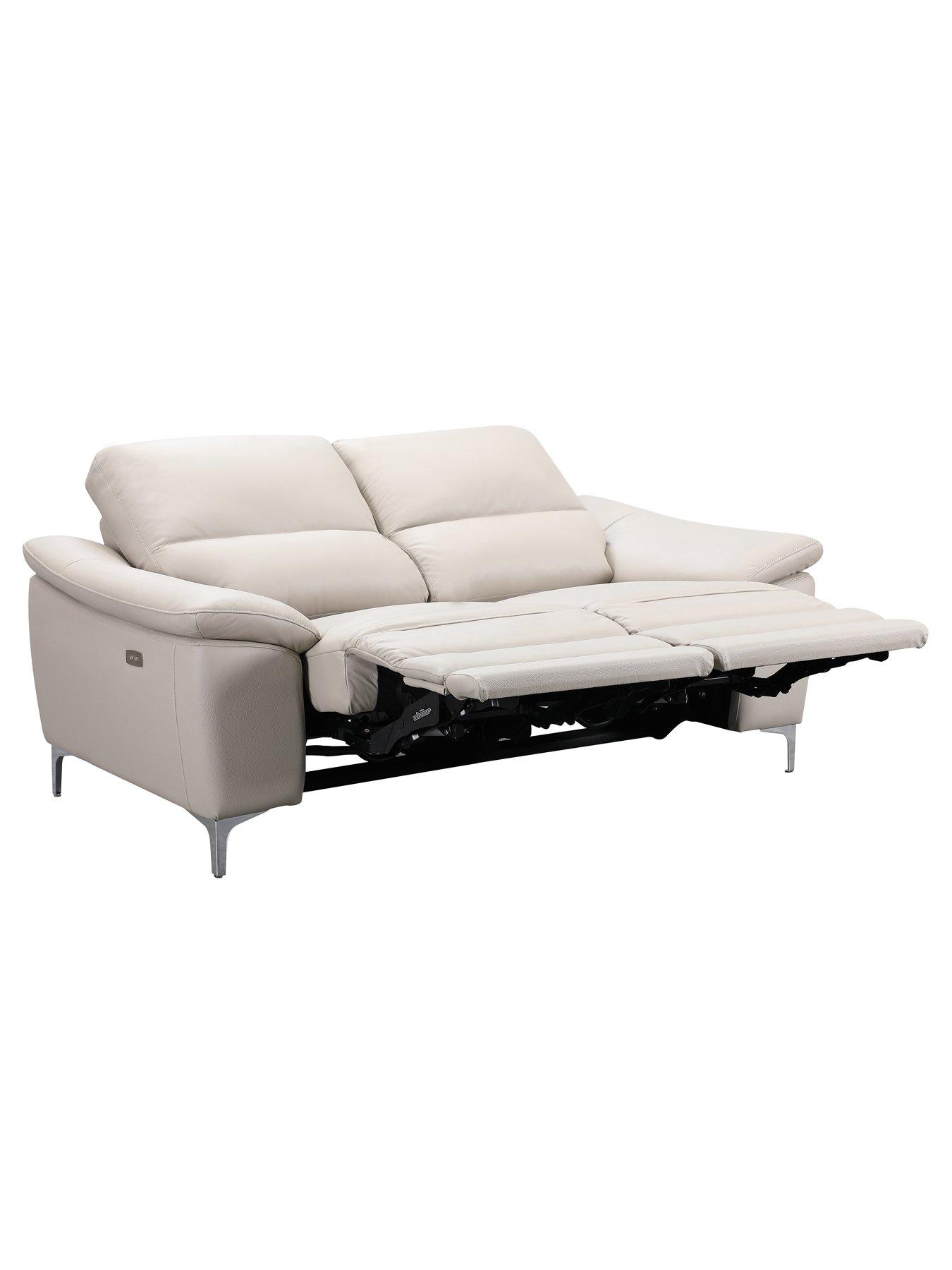 Image 4 of 6 of The Very Collection Pavilion 2 Seater Leather/Faux Leather Power Recliner Sofa&nbsp;- FSC&reg; Certified