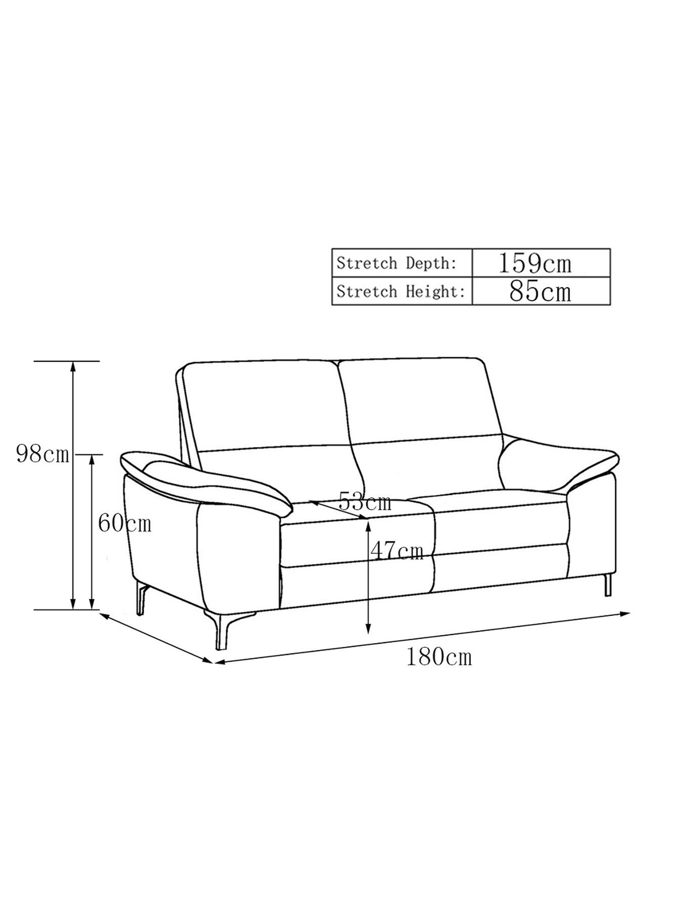 Image 6 of 6 of The Very Collection Pavilion 2 Seater Leather/Faux Leather Power Recliner Sofa&nbsp;- FSC&reg; Certified