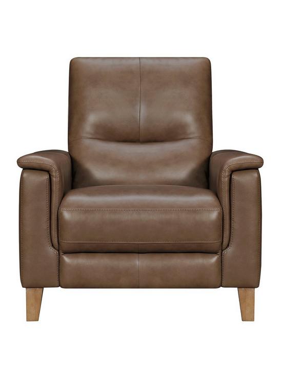 front image of harlow-real-leatherfaux-leather-power-recliner-armchair
