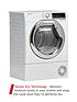  image of hoover-dynamic-next-dxoc10tce-10kg-load-aquavision-condenser-tumble-dryer-with-one-touch-whitechrome
