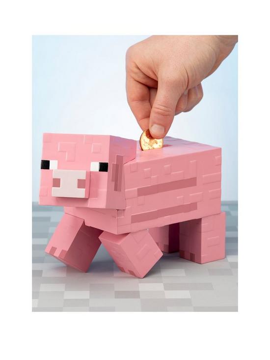 front image of minecraft-pig-money-bank