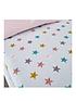  image of cosatto-happy-stars-single-fitted-sheet-twin-pack-pink