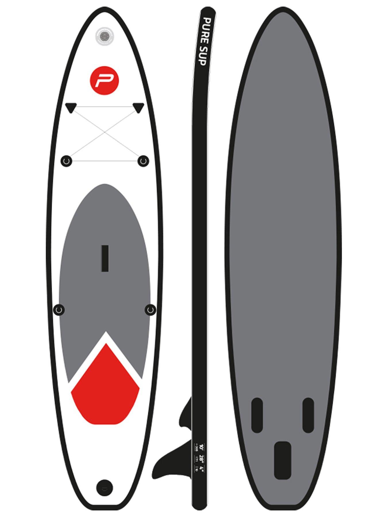 Image 3 of 6 of Pure 4 Fun PURE 305 SUP All-Round Inflatable Stand Up Paddle Board 10 Feet &amp;&nbsp;Pump, Patch Tool, Foot Lead, Adjustable Paddle and Waterproof 2L Bag