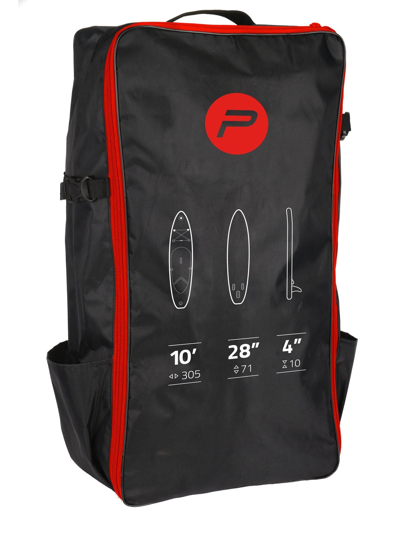 Image 4 of 6 of Pure 4 Fun PURE 305 SUP All-Round Inflatable Stand Up Paddle Board 10 Feet &amp;&nbsp;Pump, Patch Tool, Foot Lead, Adjustable Paddle and Waterproof 2L Bag