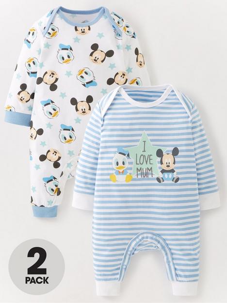 mickey-mouse-baby-boy-mickey-mouse-and-donald-duck-2-pack-sleepsuit-blue