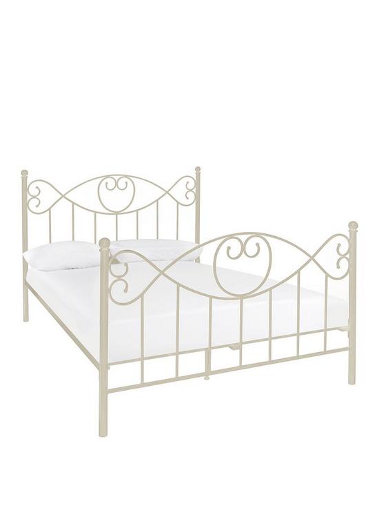 front image of very-home-juliette-bed-frame-with-mattress-options-buy-and-save
