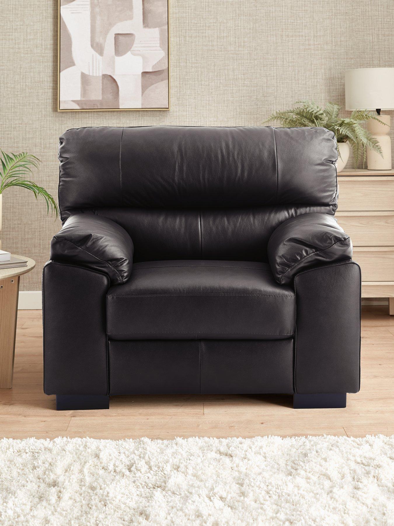 The Very Collection Ambrose Italian Leather Armchair - FSC® Certified