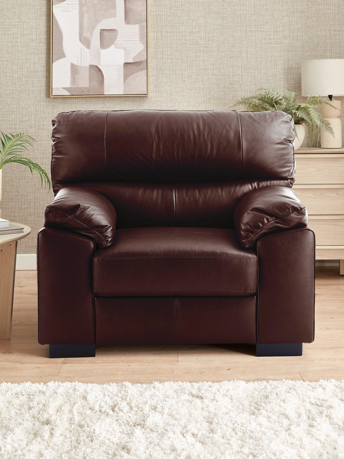 The Very Collection Ambrose Italian Leather Armchair - FSC® Certified
