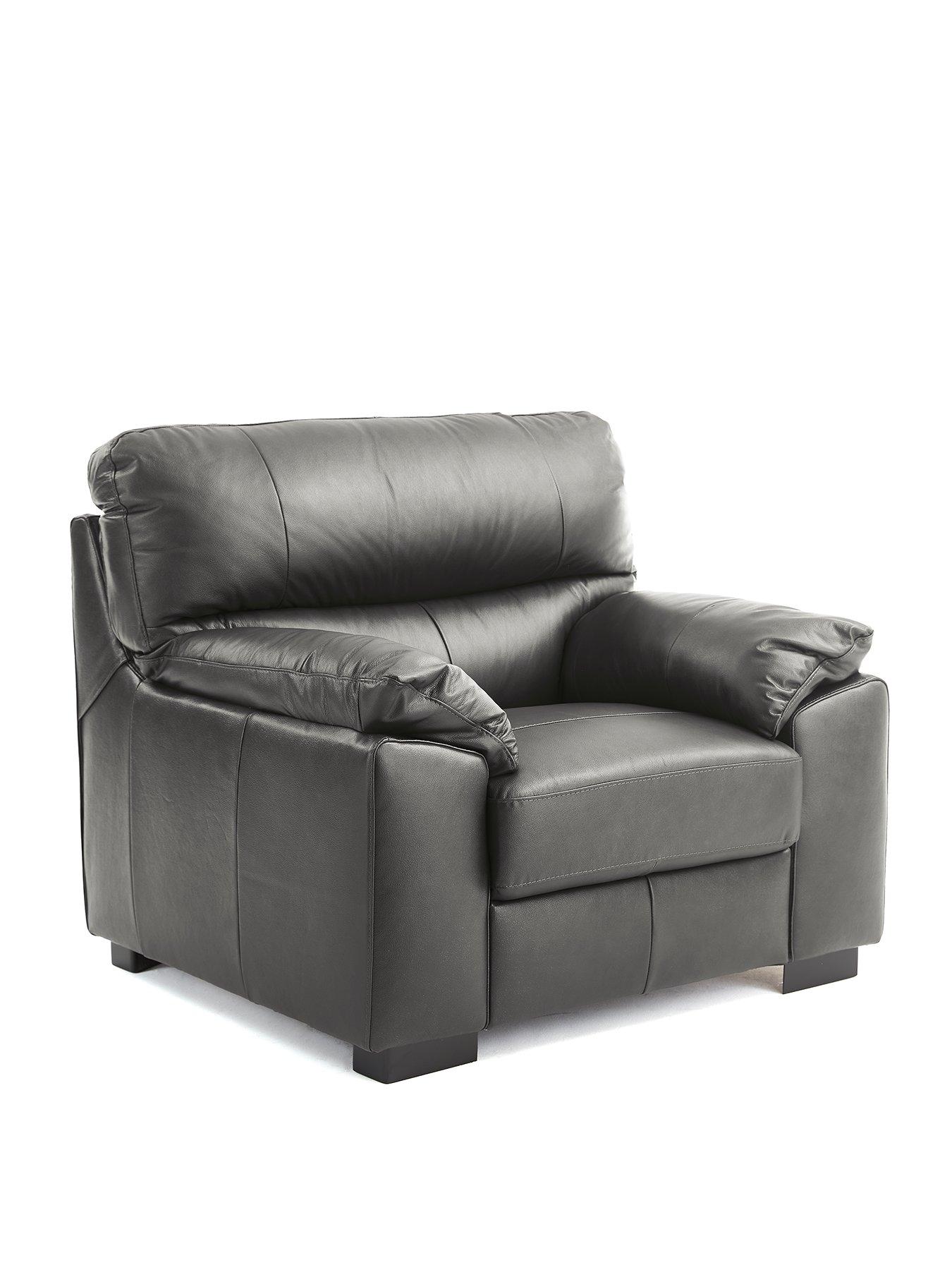 Image 3 of 6 of Very Home Ambrose Leather Armchair&nbsp;- FSC&reg; Certified