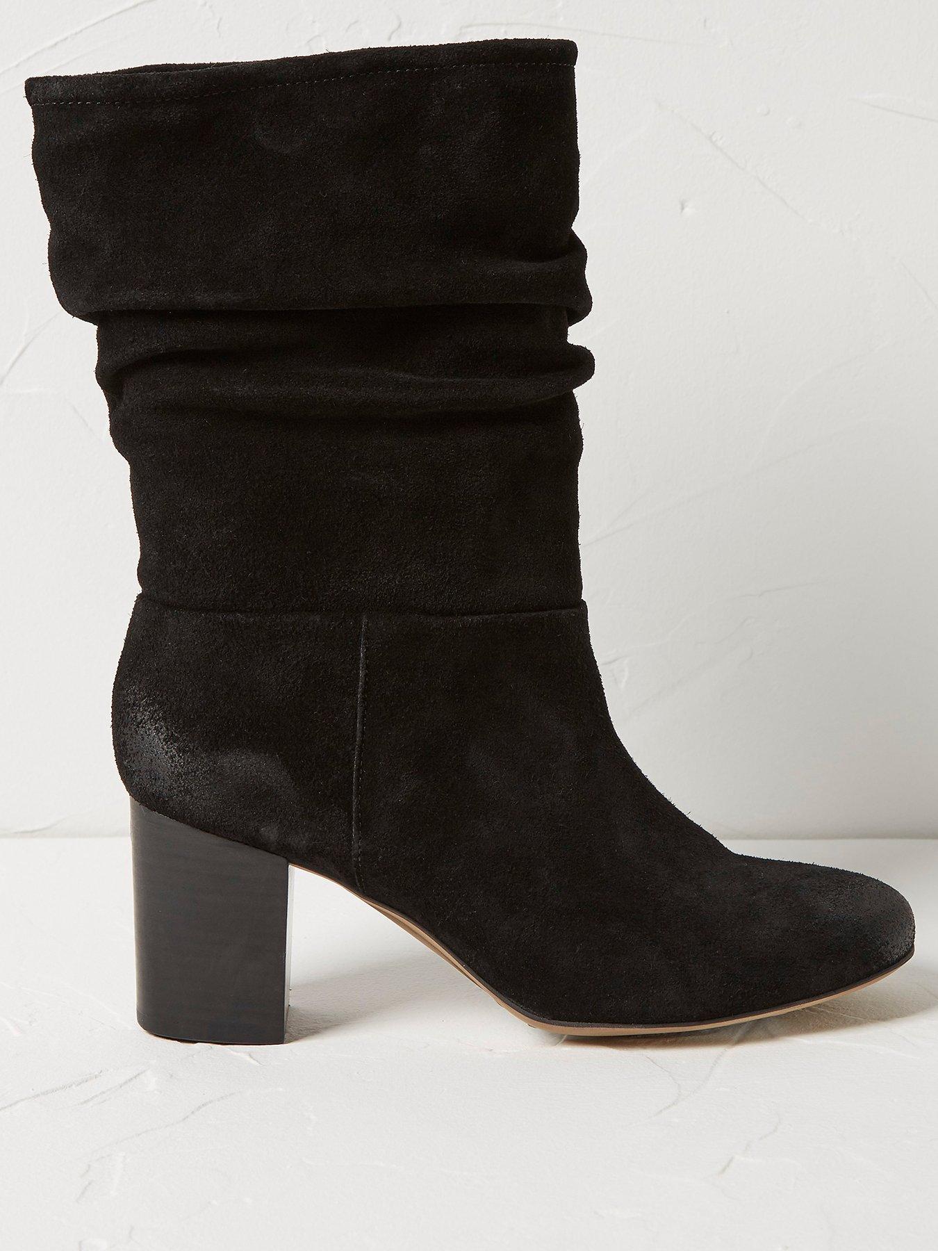 FatFace Meredith Suede Mid Slouchy 