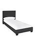  image of everyday-ellis-faux-leather-single-bed-frame