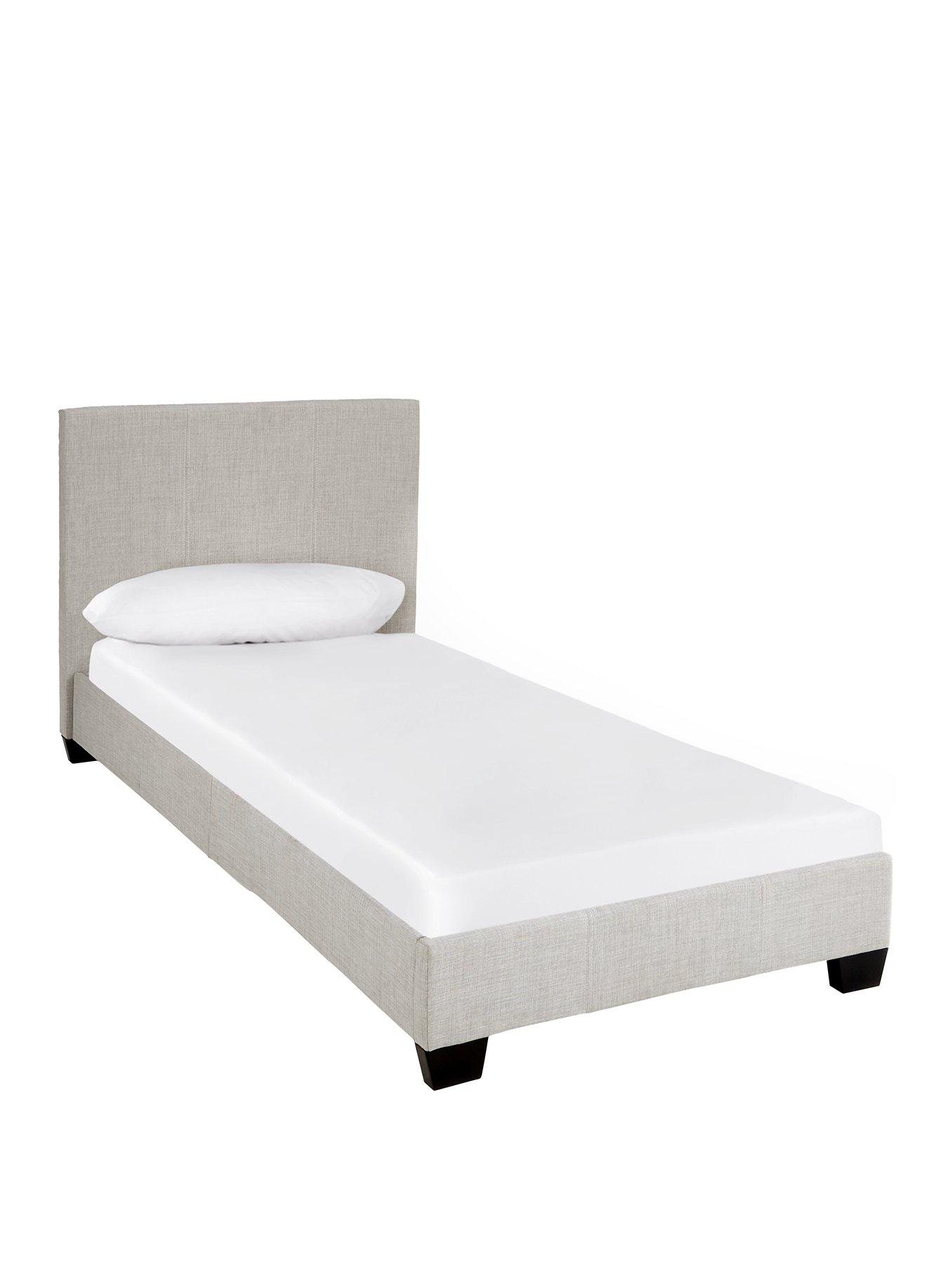 stillFront image of very-home-riley-fabric-single-bed-frame-with-mattress-options-buy-amp-save