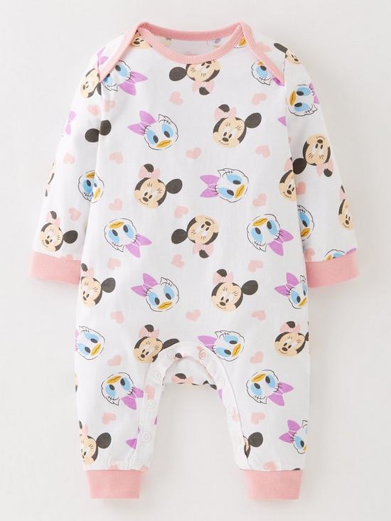 back image of minnie-mouse-baby-girl-minnie-mouse-and-daisy-duck-2-pack-baby-sleepsuits-pink