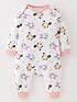  image of minnie-mouse-baby-girl-minnie-mouse-and-daisy-duck-2-pack-baby-sleepsuits-pink