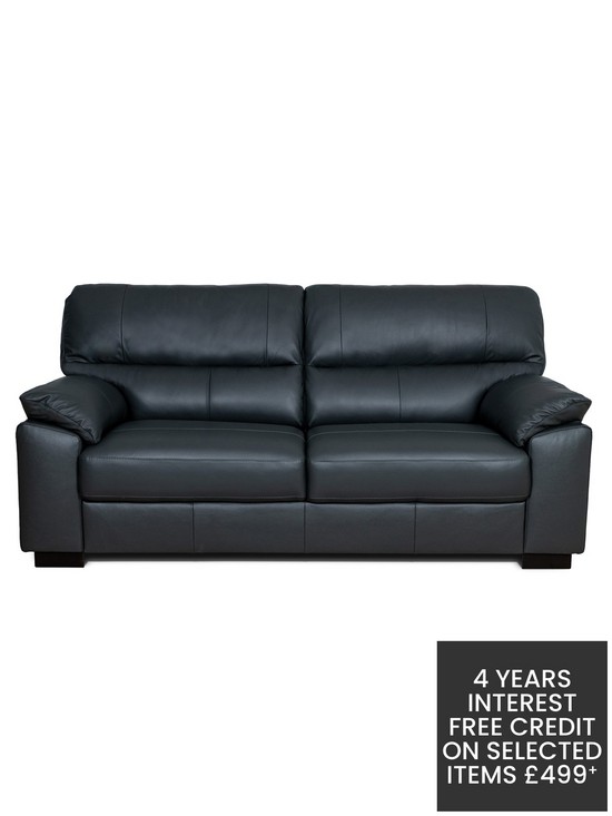 front image of very-home-ambrose-leather-3-seater-sofa