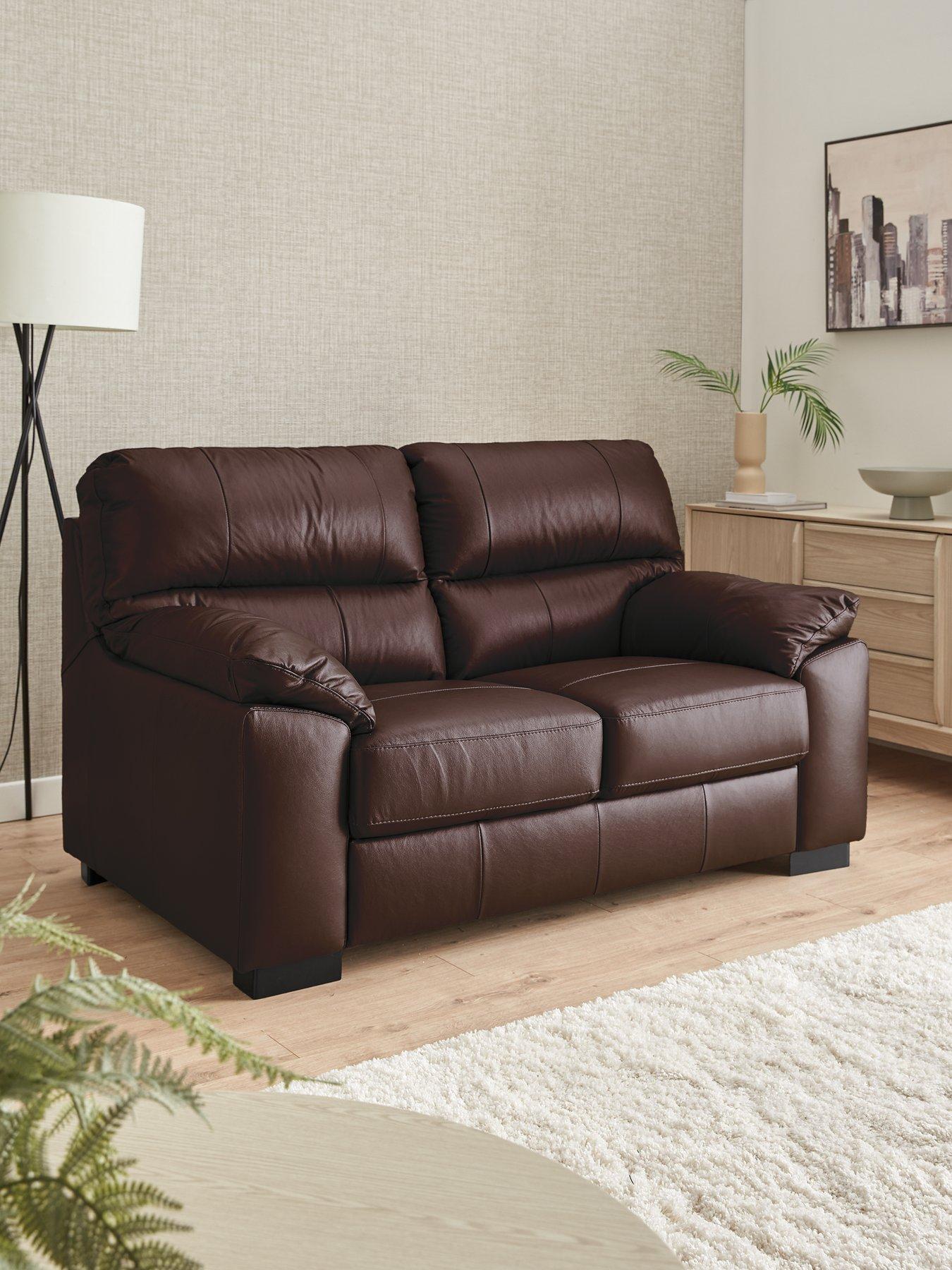 The Very Collection Ambrose Italian Leather 2 Seater Sofa - FSC® Certified