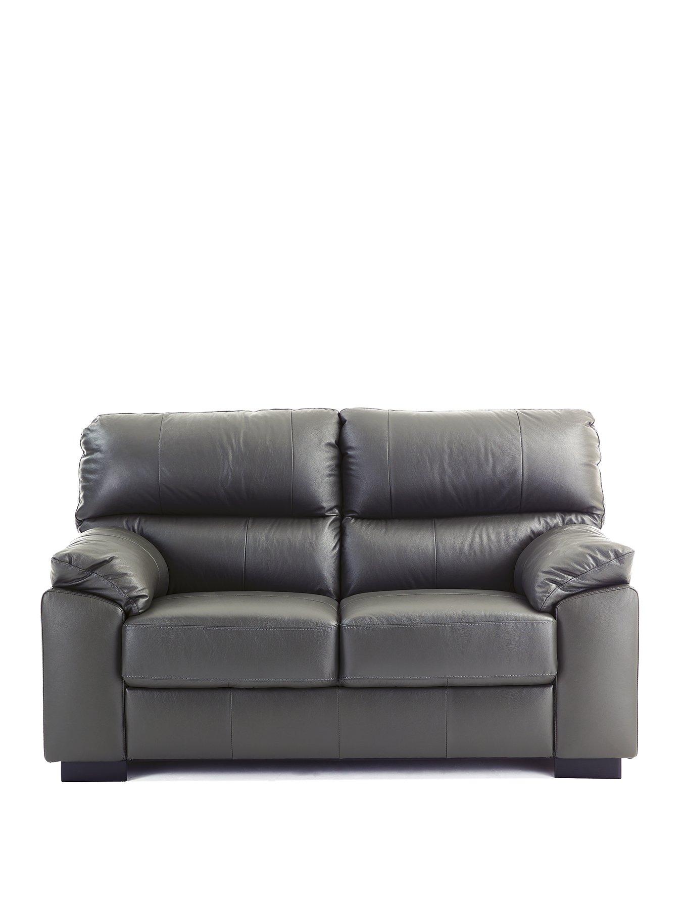 Image 2 of 6 of Very Home Ambrose Italian Leather 2 Seater Sofa&nbsp;- FSC&reg; Certified
