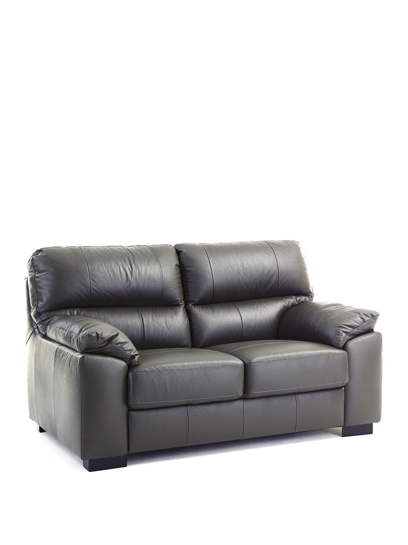 Image 3 of 6 of Very Home Ambrose Italian Leather 2 Seater Sofa&nbsp;- FSC&reg; Certified