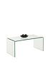  image of julian-bowen-amalfi-ready-assemblednbspbent-glass-coffee-table
