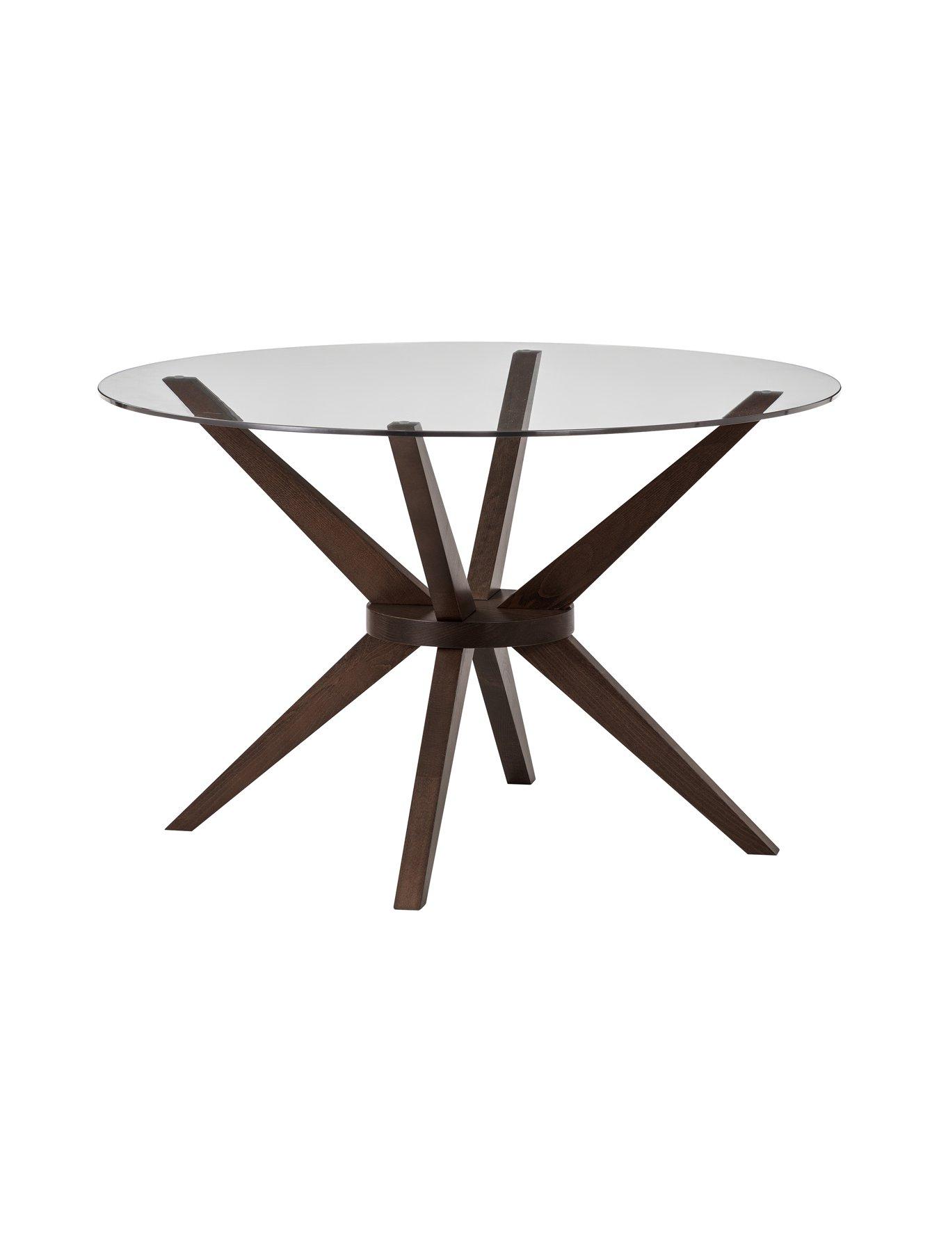 Image 4 of 4 of Julian Bowen Set Of Chelsea Glass Table & 4 Cayman Chairs