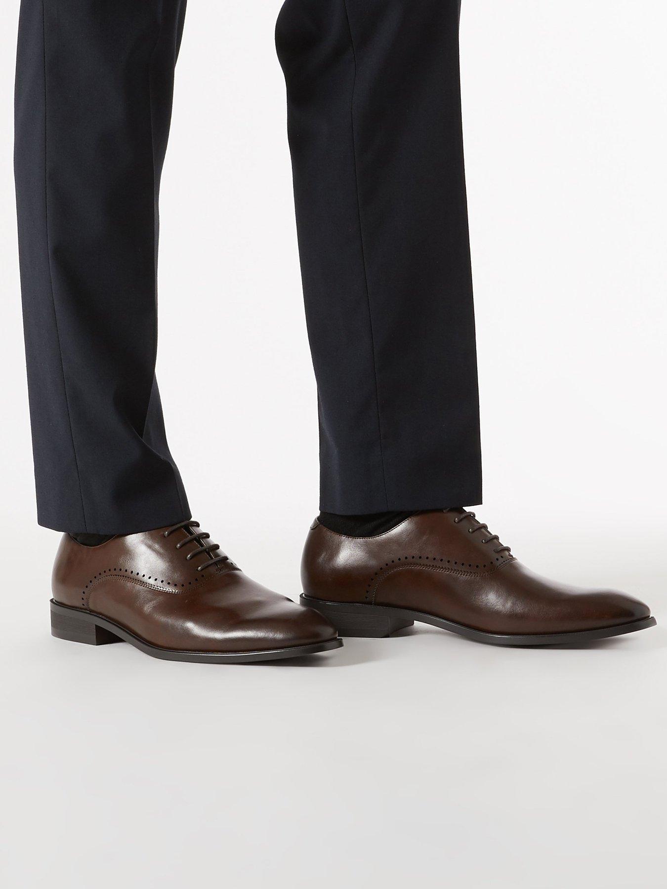 faux leather formal shoes