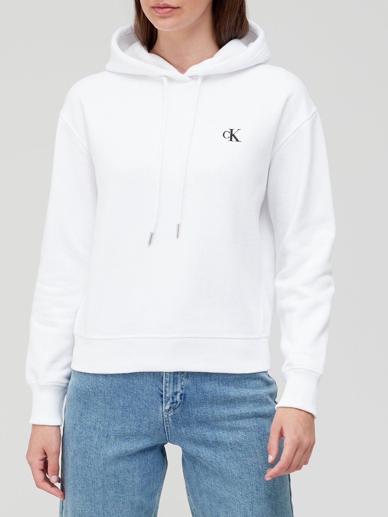 undefined Embroidery Hoodie - White
