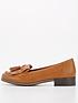  image of v-by-very-wide-fit-tassel-loafer-tan