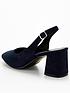  image of v-by-very-wide-fit-block-heel-slingback-navy