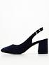  image of v-by-very-wide-fit-block-heel-slingback-navy