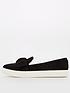  image of v-by-very-bow-slip-on-trainers-black
