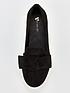  image of v-by-very-bow-slip-on-trainers-black