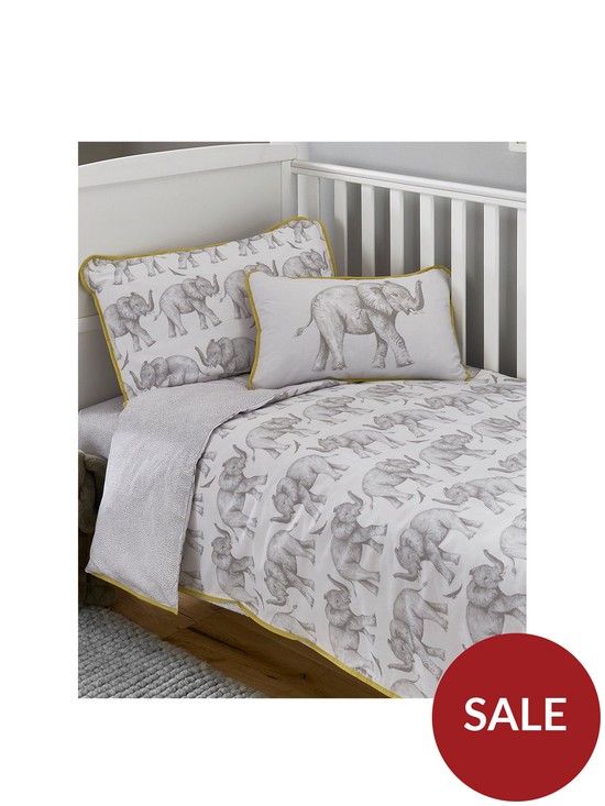 front image of samantha-faiers-little-knightleys-by-samantha-faiers-elephant-trail-cot-bed-duvet-cover-set-includes-pillowcase