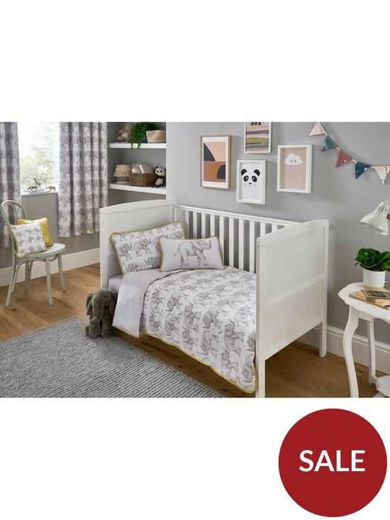stillFront image of samantha-faiers-little-knightleys-by-samantha-faiers-elephant-trail-cot-bed-duvet-cover-set-includes-pillowcase