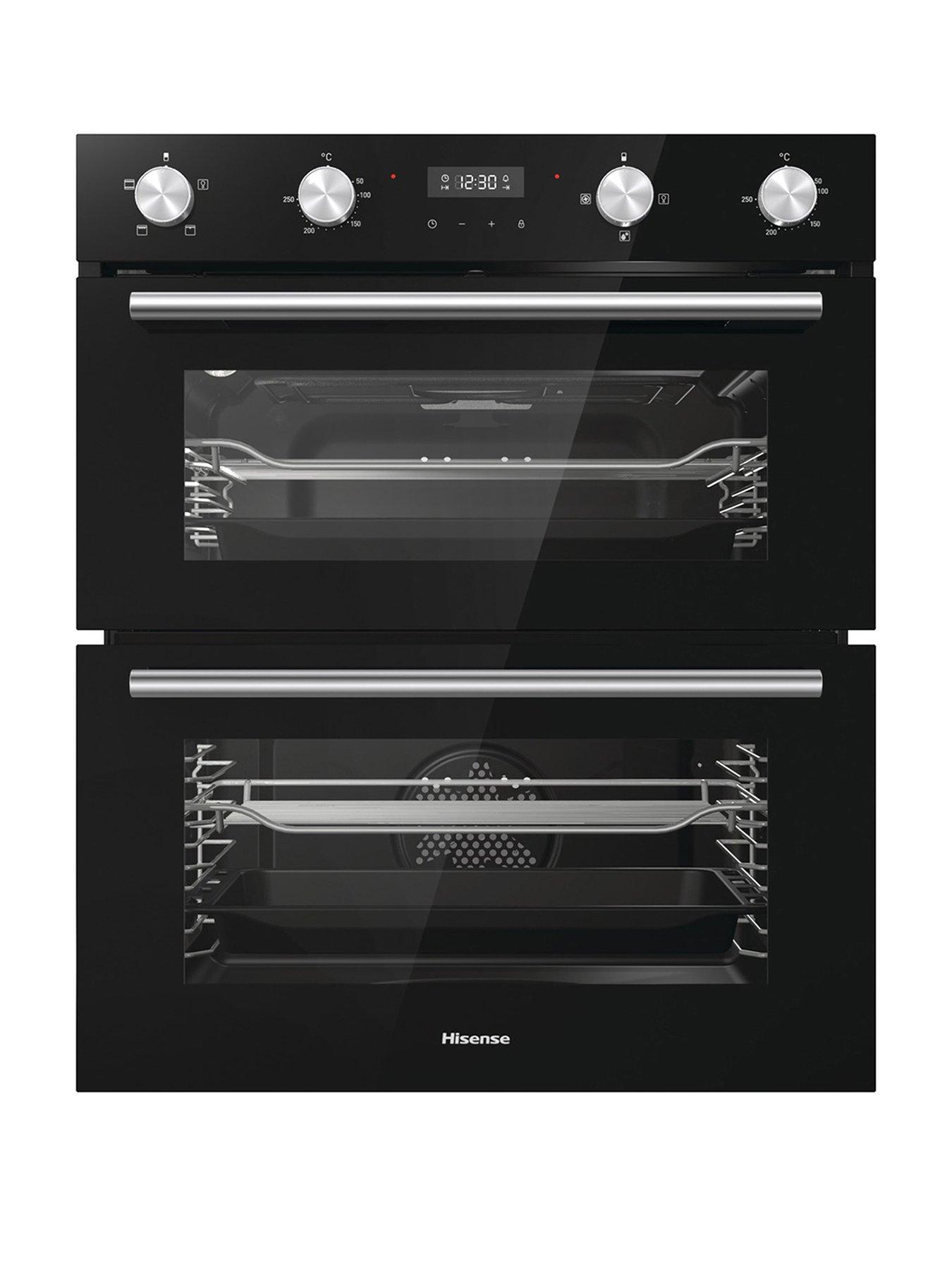 Image 1 of 7 of Hisense BID75211BGUK 60cm Wide&nbsp;Built-Under Double Oven - Black