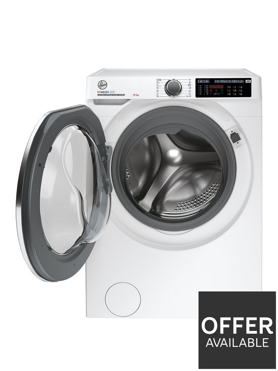 stillFront image of hoover-h-wash-500-hwd-610ambc1-80-10kg-load-1600-spin-washing-machine-white-with-wifi-connectivity-a-rated