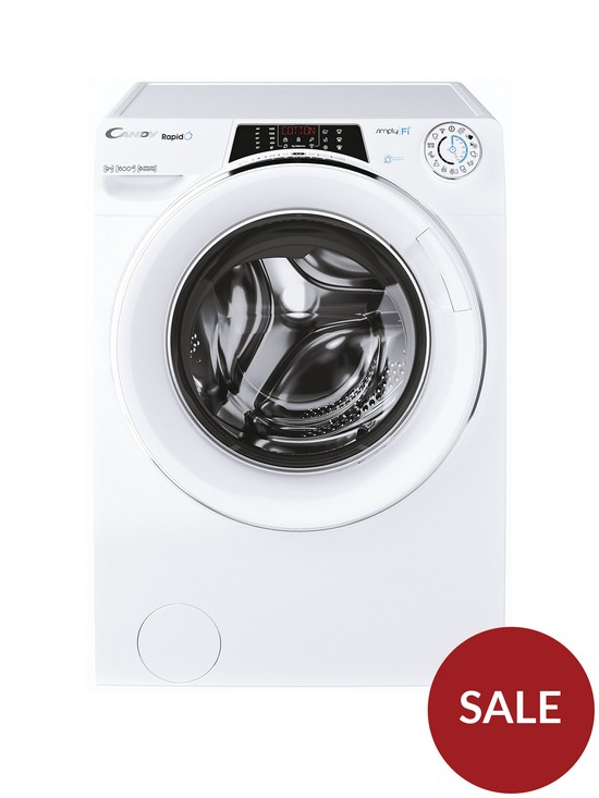 front image of candy-rapido-ro1696dwmce1-80-9kg-wash-1600-spin-washing-machine-white