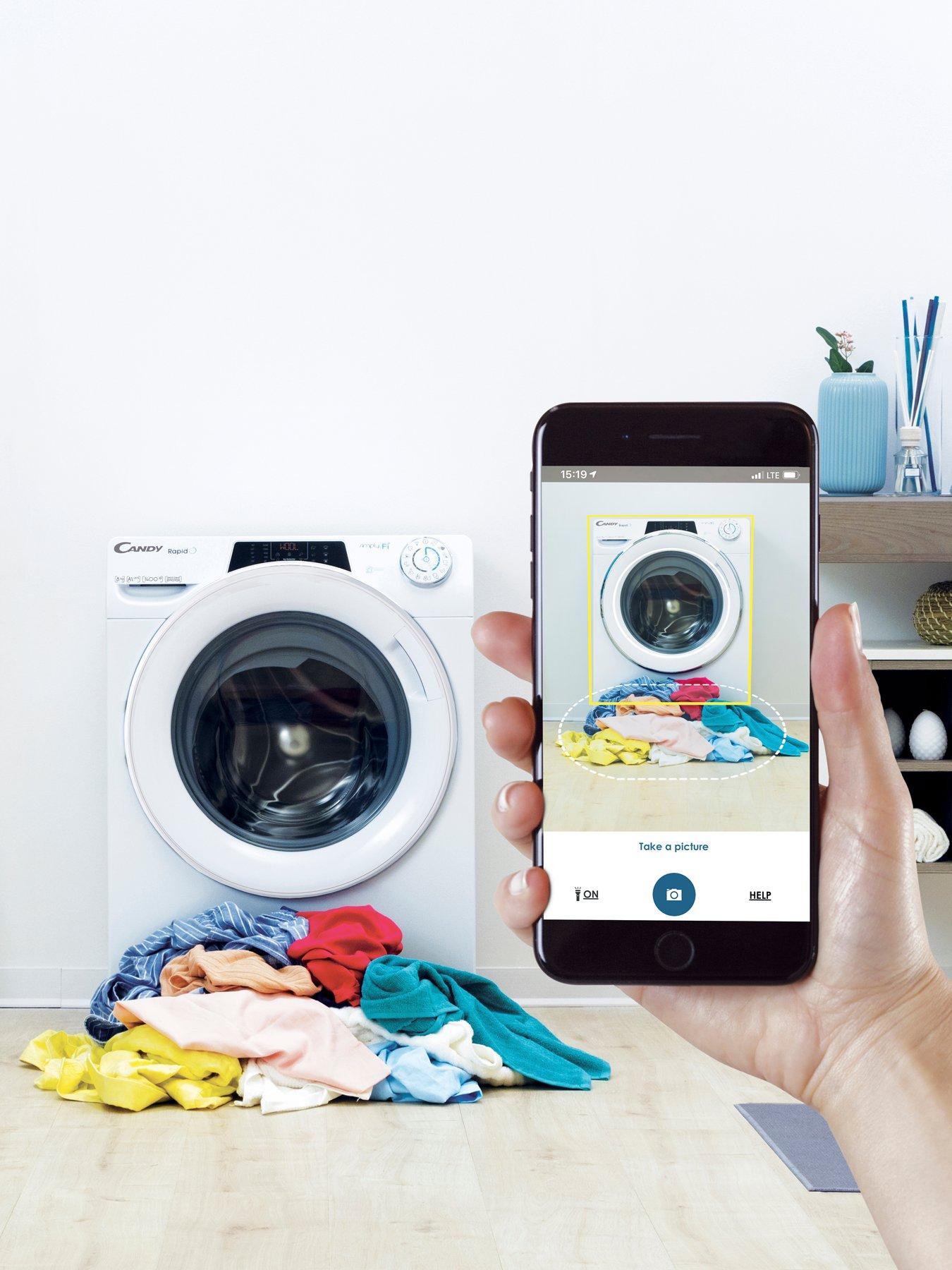  image of candy-rapido-ro1696dwmceb-80-wifi-connected-9kg-washing-machine-with-1600-rpm-black-a-rated