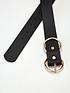  image of v-by-very-ola-double-buckle-belt-black