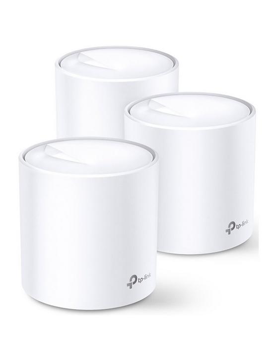 front image of tp-link-deco-x20-3-pack-ax1800-wi-fi-6-whole-home-wi-fi