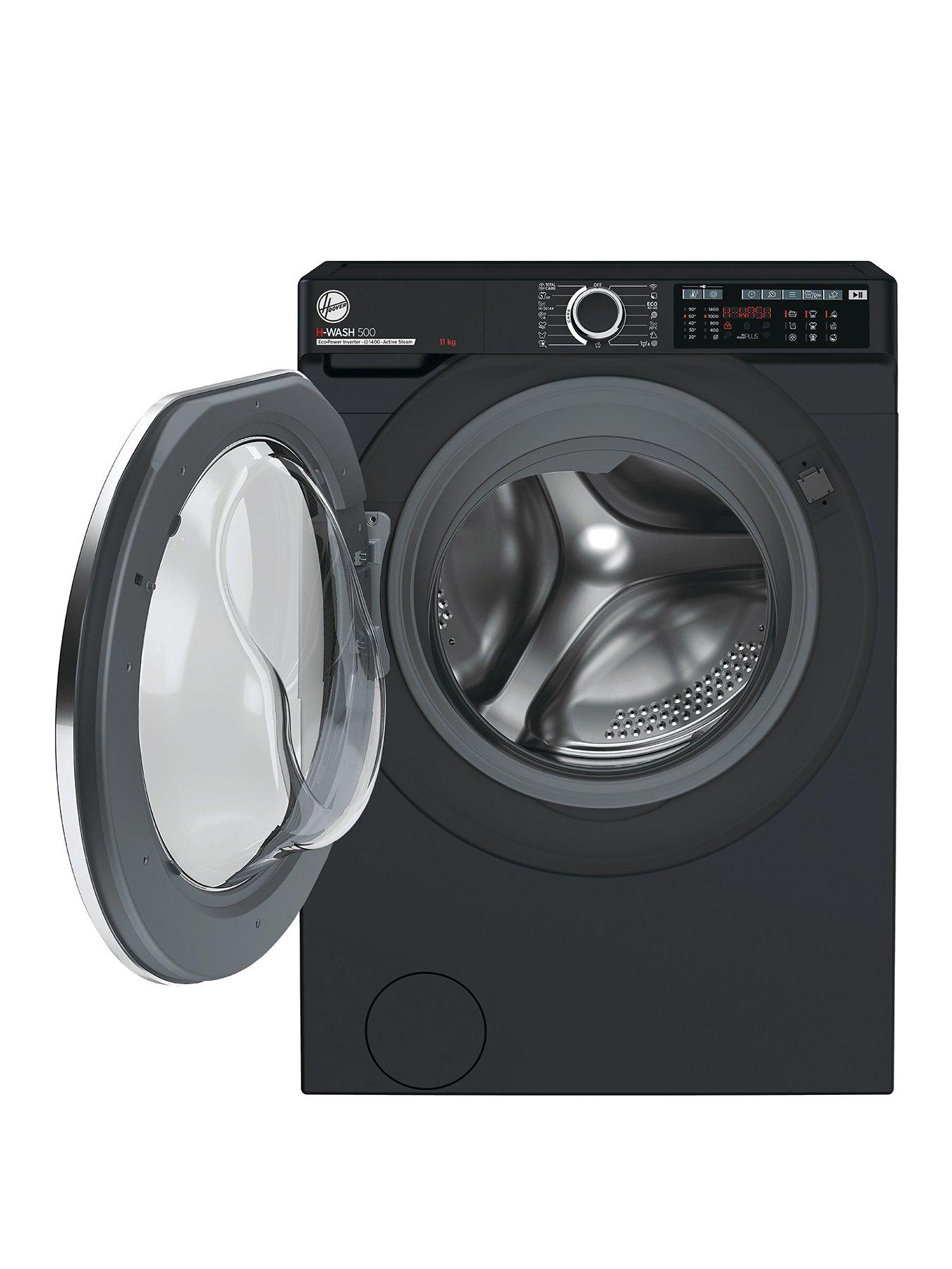 stillFront image of hoover-h-wash-500-hw-411ambcb1-80-11kg-load-1400-spin-washing-machine-black-with-wifi-connectivity-a-rated