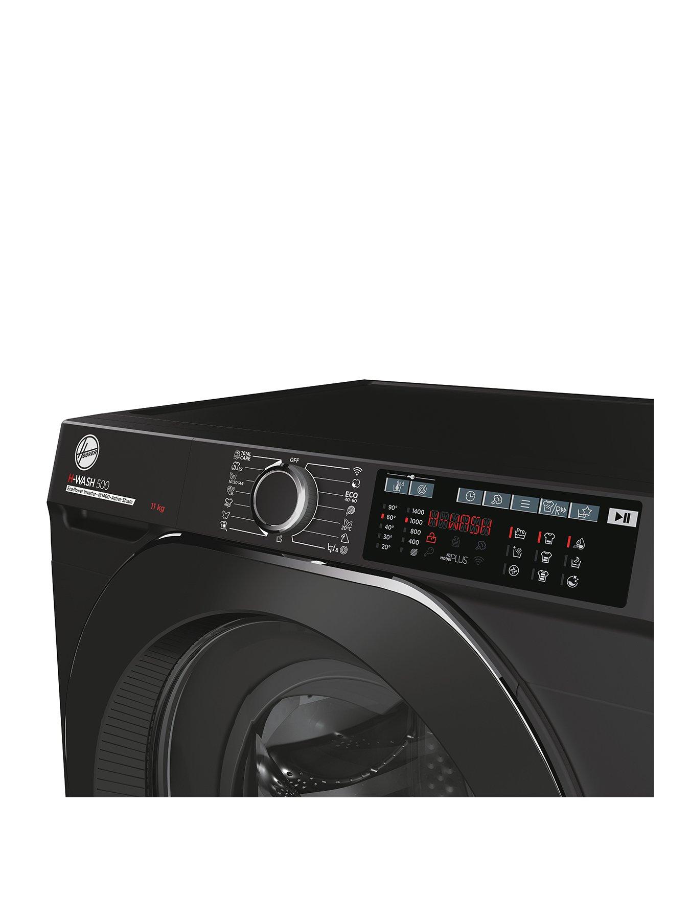  image of hoover-h-wash-500-hw-411ambcb1-80-11kg-load-1400-spin-washing-machine-black-with-wifi-connectivity-a-rated
