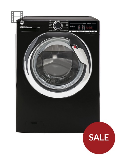 hoover-h-wash-300-h3w495tacbe-80nbsp9kg-load-1400-spin-washing-machine-black