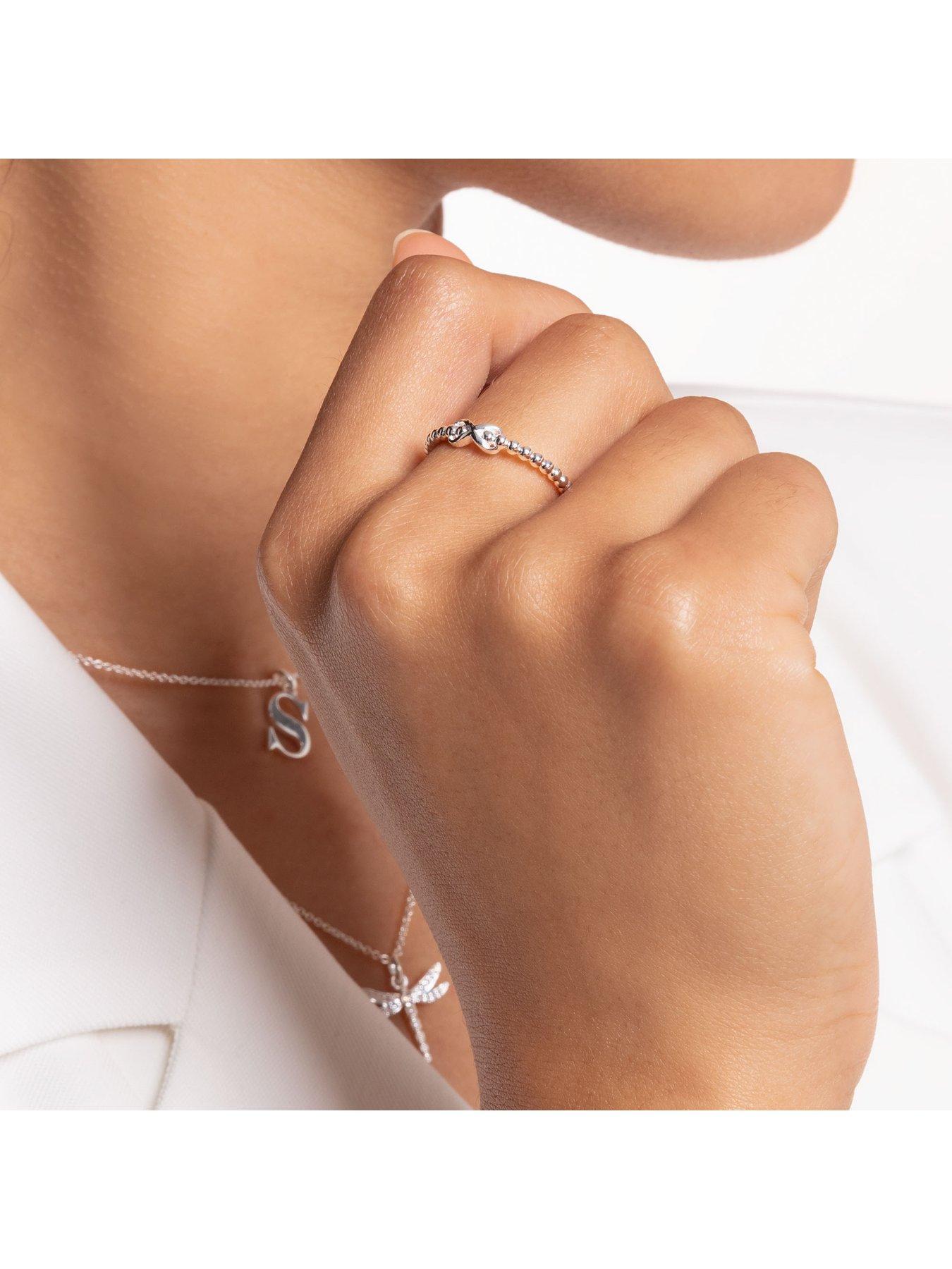  image of thomas-sabo-sterling-silver-stacking-infinity-ring