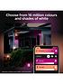  image of philips-hue-hue-impress-slim-white-amp-colour-ambiance-led-smart-outdoor-wall-light-double-pack
