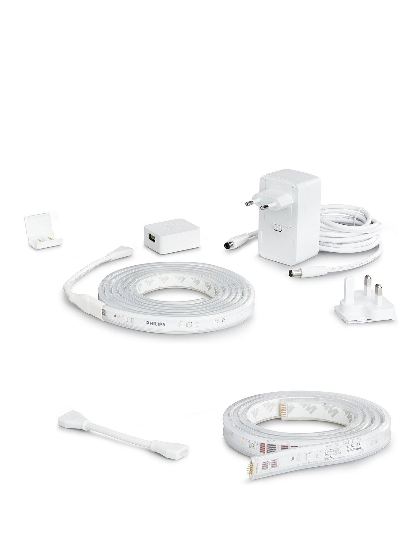 Philips Hue Hue White and Colour Ambiance Indoor Lightstrip 2m and 1m extension