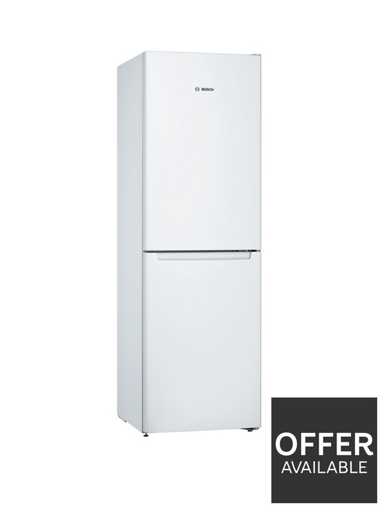 front image of bosch-kgn34nweag-60cm-width-no-frost-fridge-freezer-white